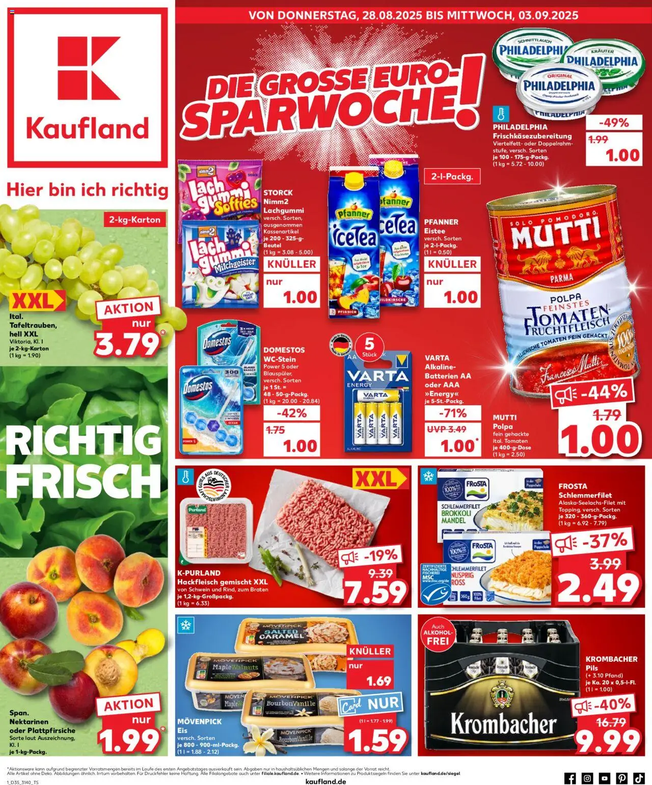Kaufland DE shop DE Folder Leipzig geldig vanaf 28-08-2025 - Paginanummer 1