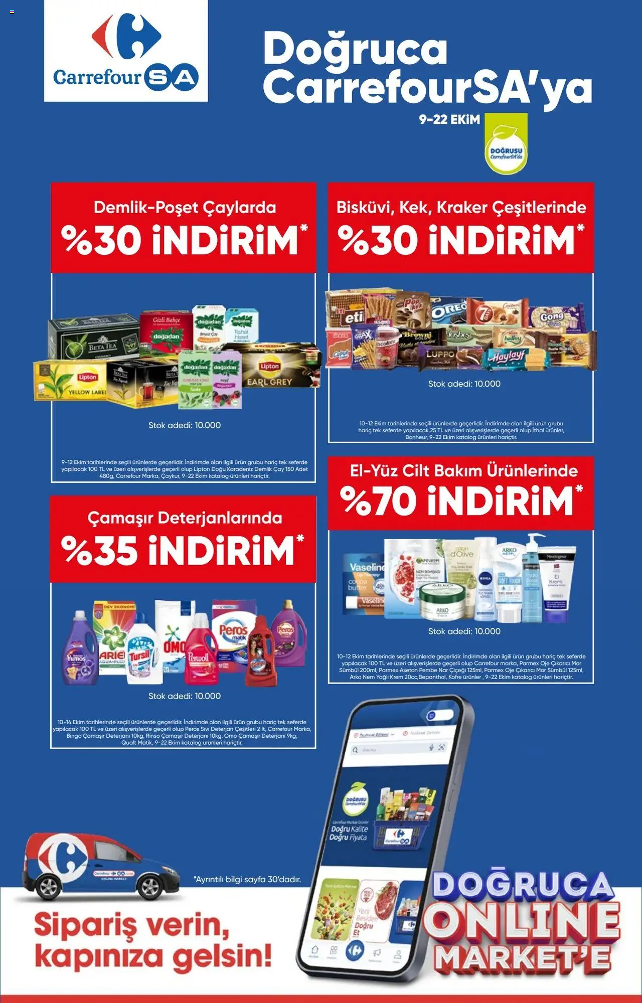 CarrefourSA Katalog 09 Ekim 2025 - Indirimli ürünler - Sayfa numarası 1