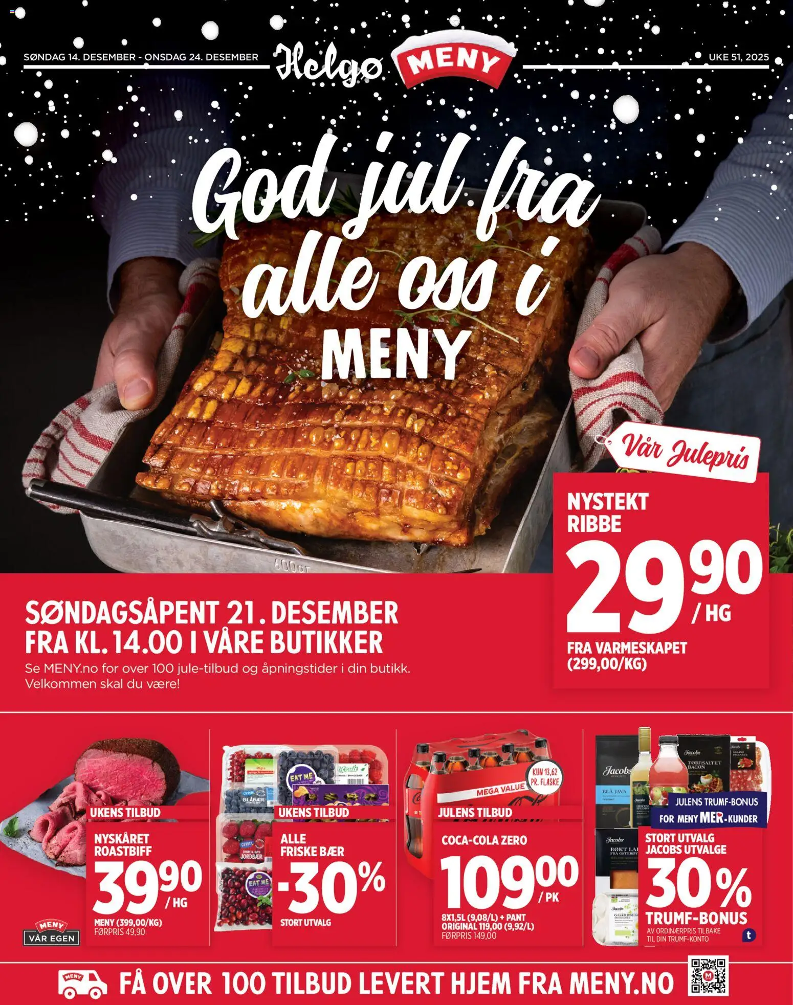 Forhåndsvis Kundeavis Helgø fra butikk Meny gyldig fra 14/12/2025