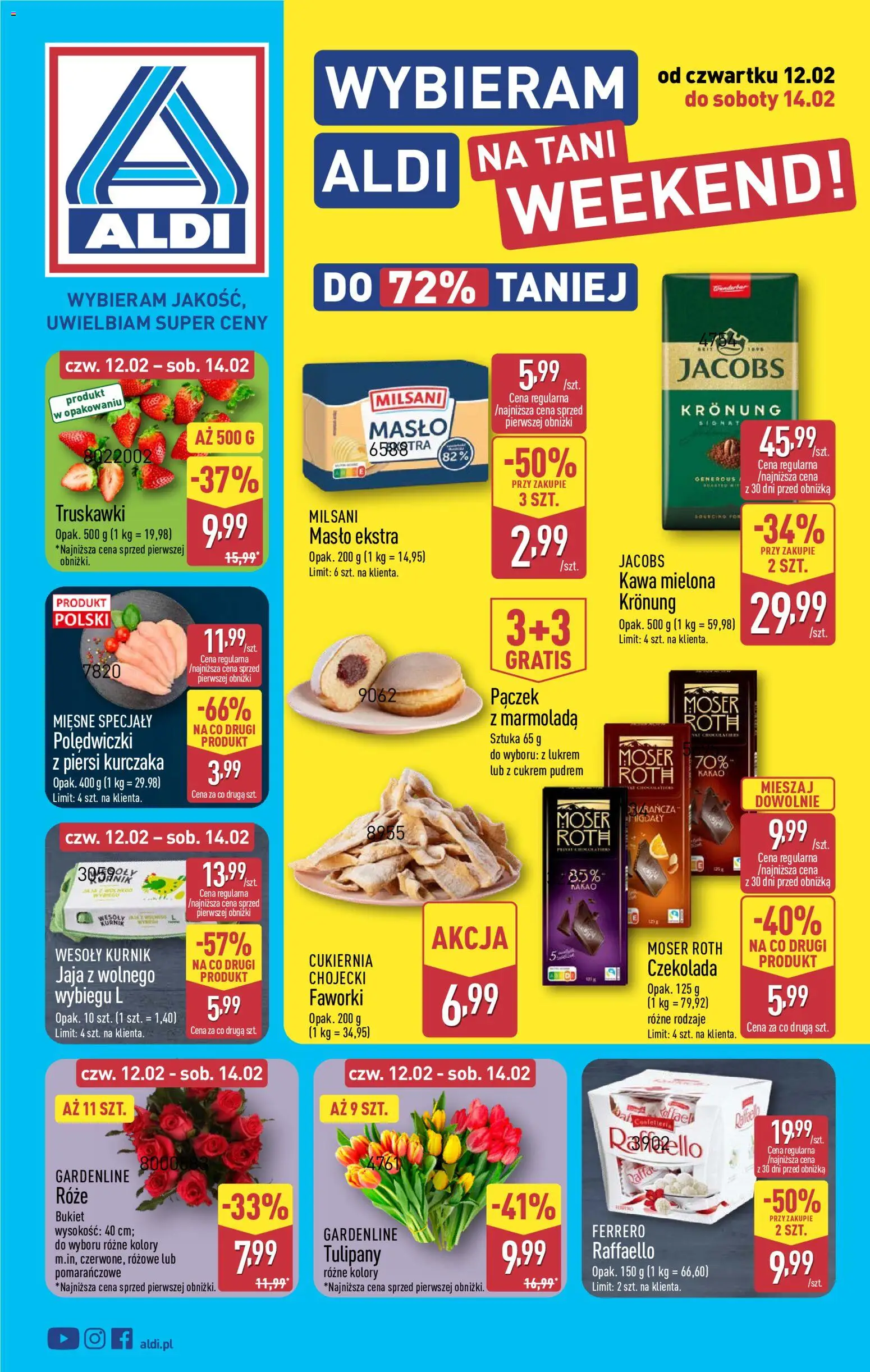Pogląd gazetki "Okazje na weekend" ze sklepu Aldi ważnej od 12.02.2026