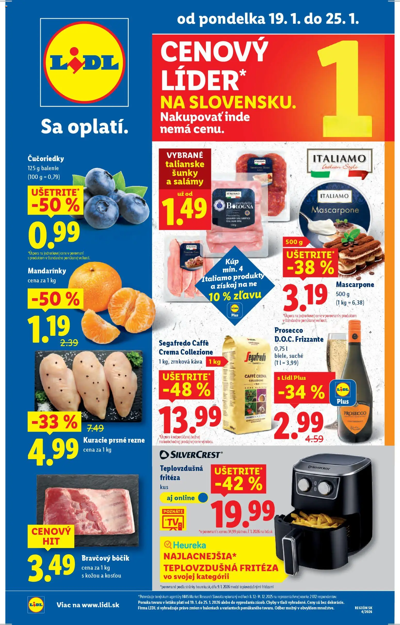 Náhľad Lidl letáku platného od 19.01.2026