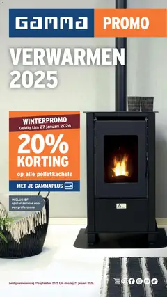 Voorbeeld van Verwarmingspecial van winkel GAMMA geldig vanaf 17/09/2025