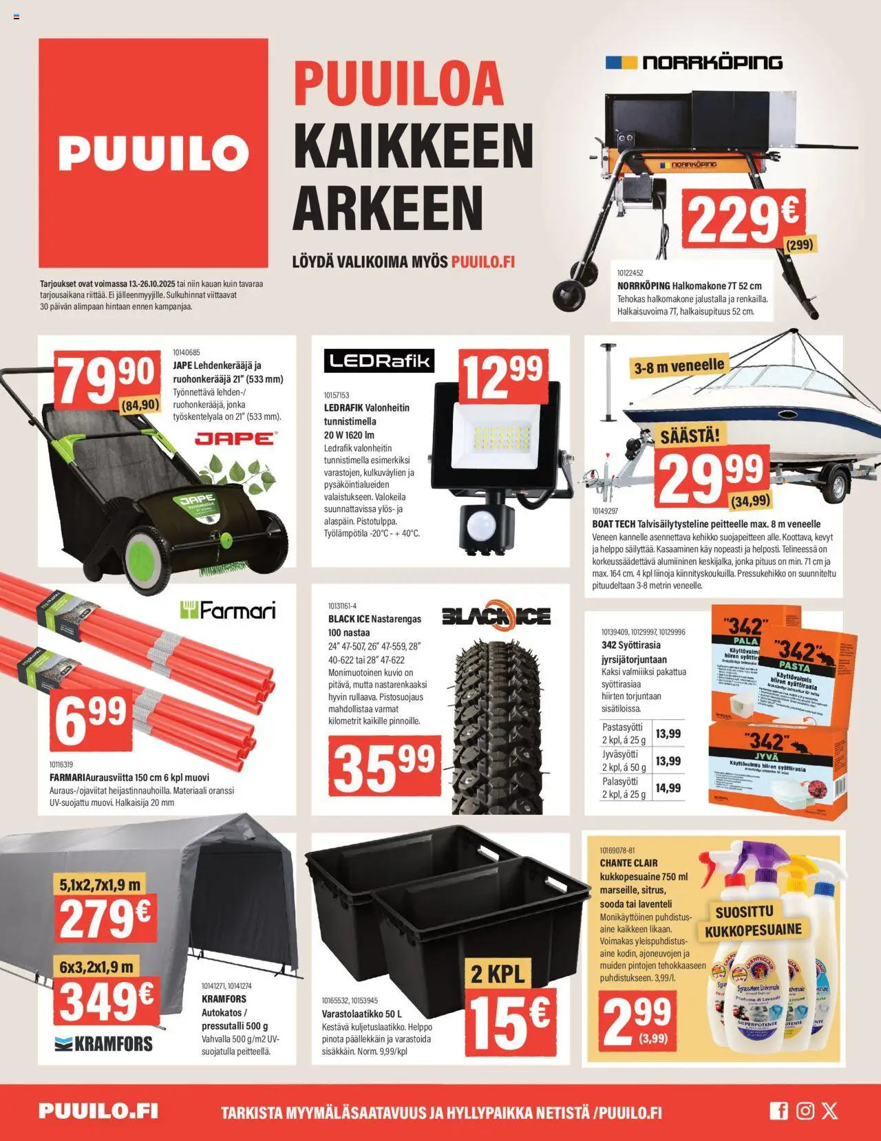 Puuilo-kaupan Tarjoukset voimassa 13/10/2025 - Sivulla 1 - Pasta