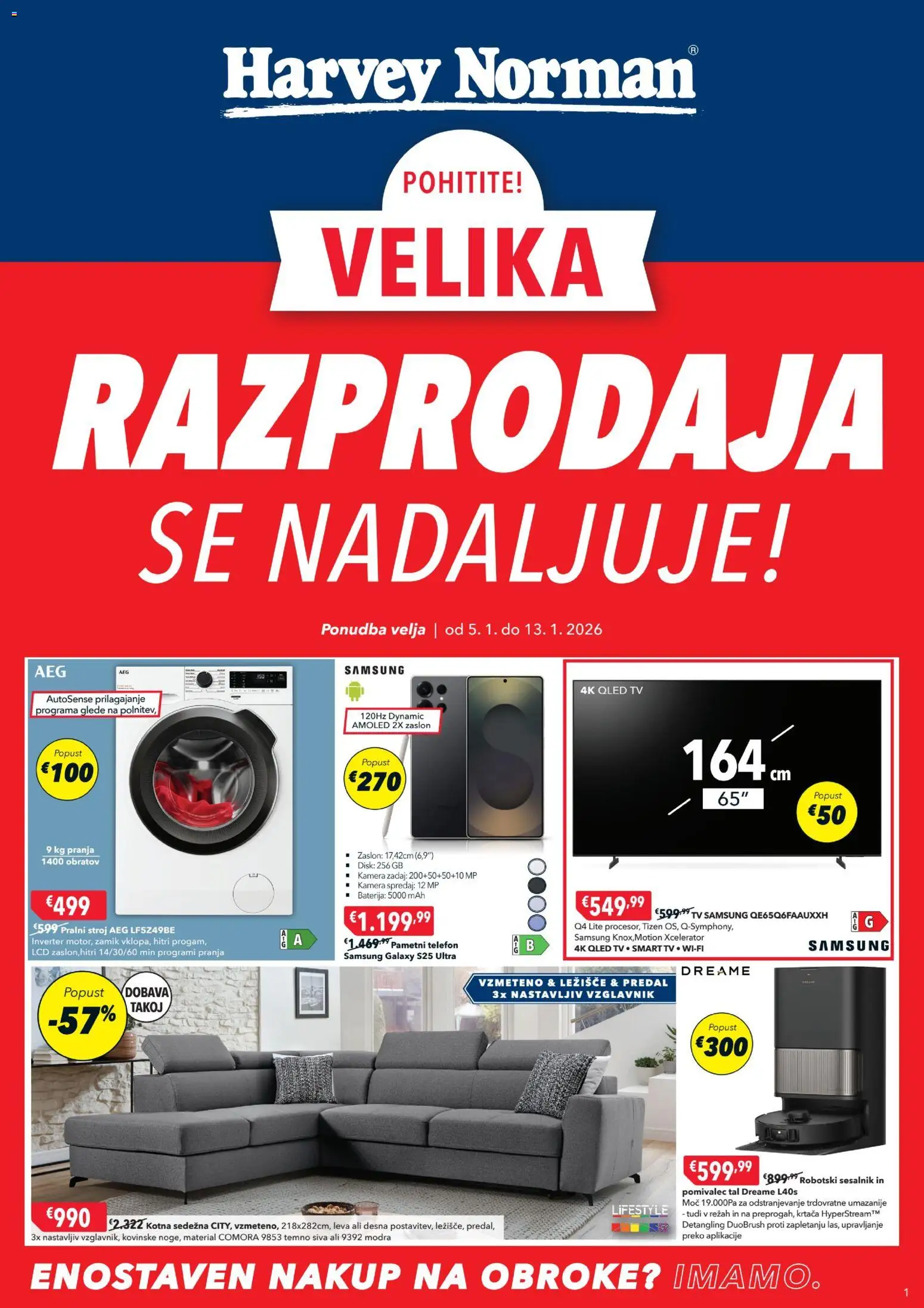 Predogled kataloga iz trgovine Harvey Norman veljaven od 05.01.2026