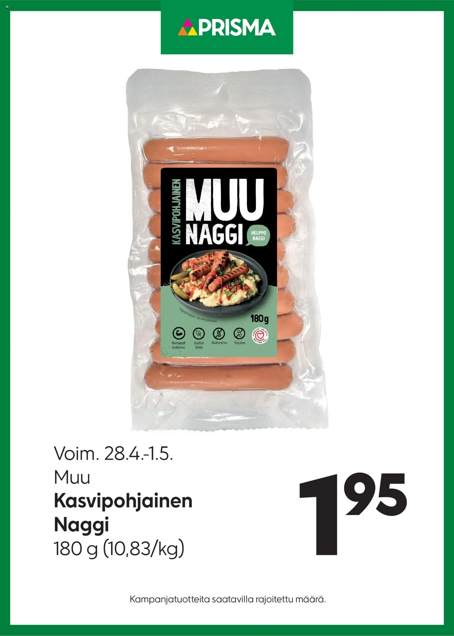 Kaupan Prisma Prisma tarjoukset Naggi esikatselu, voimassa 28/04/2026