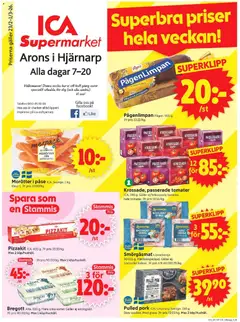 Förhandsgranska reklamblad Hjärnarp från butik ICA Supermarket gäller från 23/02/2026