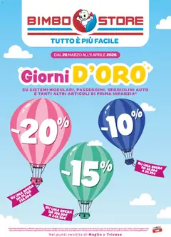 Anteprima dell'opuscolo Bimbo store volantino dal negozio Bimbo store valido da 26/03/2026