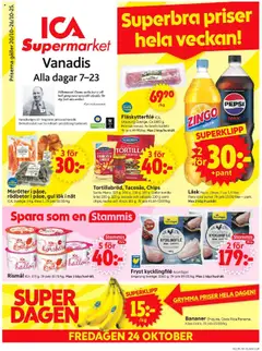 Förhandsgranska reklamblad Stockholm från butik ICA Supermarket gäller från 20/10/2025
