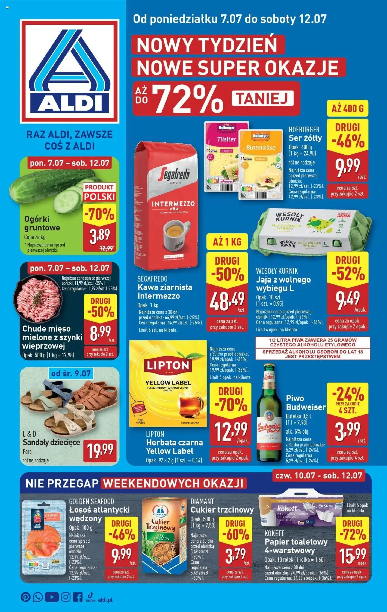 Aldi Gazetka od 07.07.2025 - Nowa Gazetka - Numer strony 1