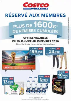 Prévisualisation de Catalogue du magasin Costco formulaire valide 19/01/2026