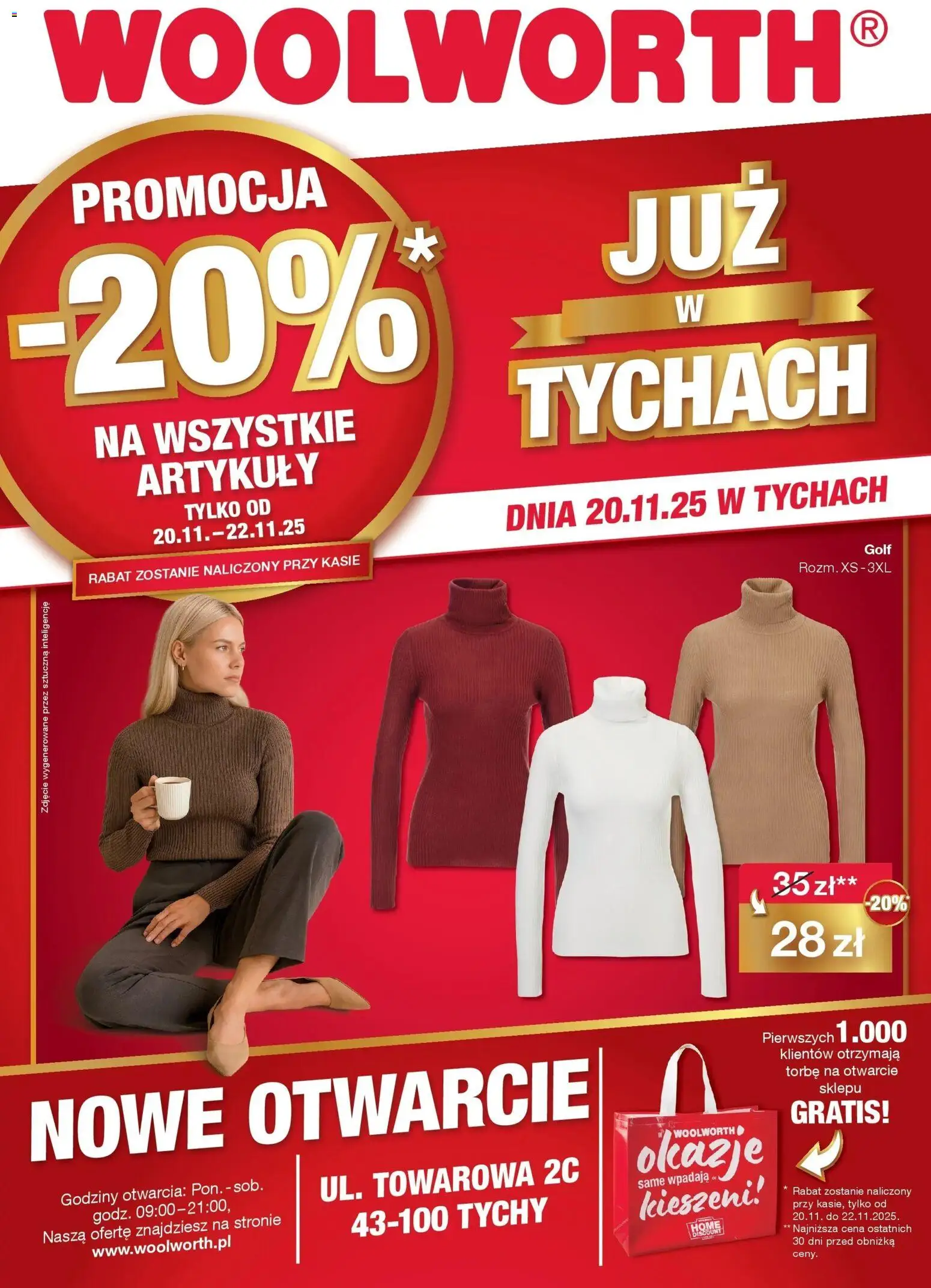 Pogląd gazetki "Tychy" ze sklepu Woolworth ważnej od 20.11.2025