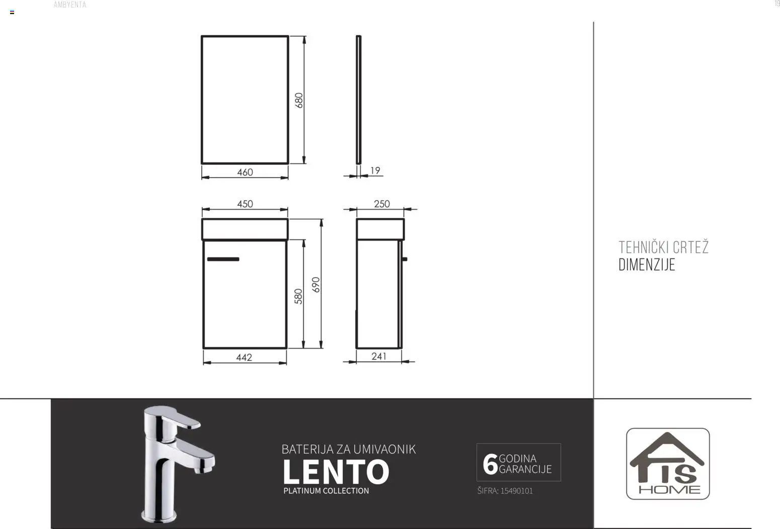 Pregled letka Katalog Kupaonski namještaj trgovine AMBYENTA vrijedi od 2025.10.01