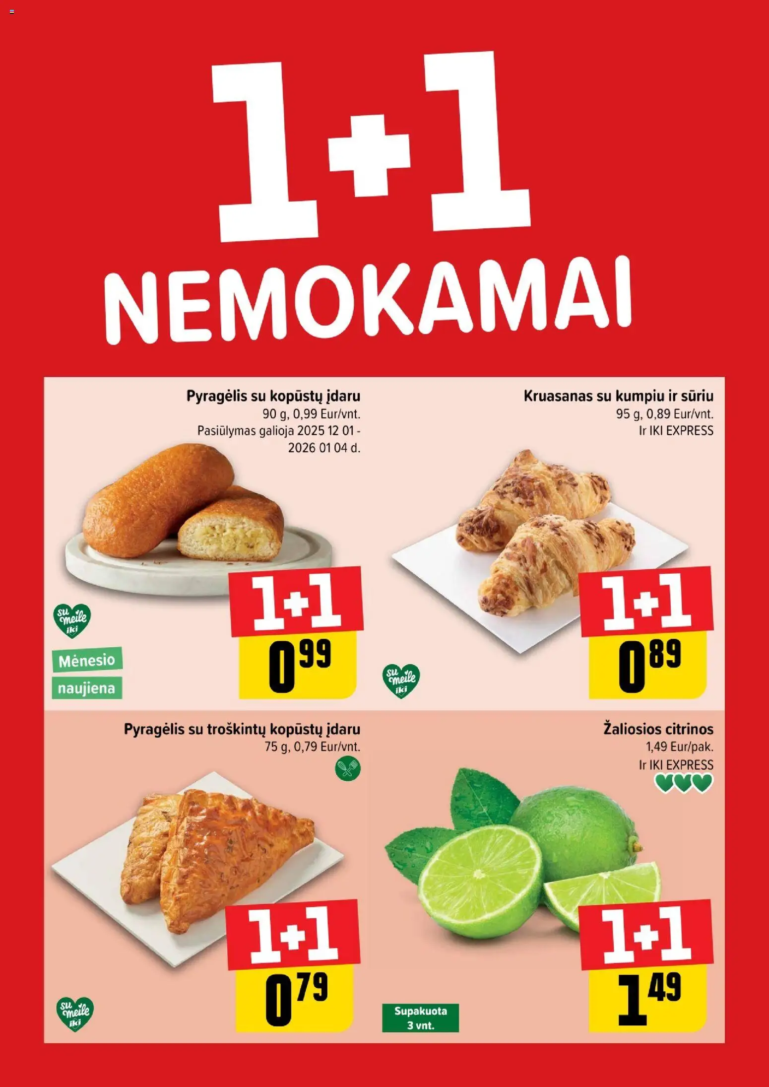 IKI parduotuvės leidinio Leidinys - 1+1 nemokamai galiojančio nuo 2025.12.15 peržiūra