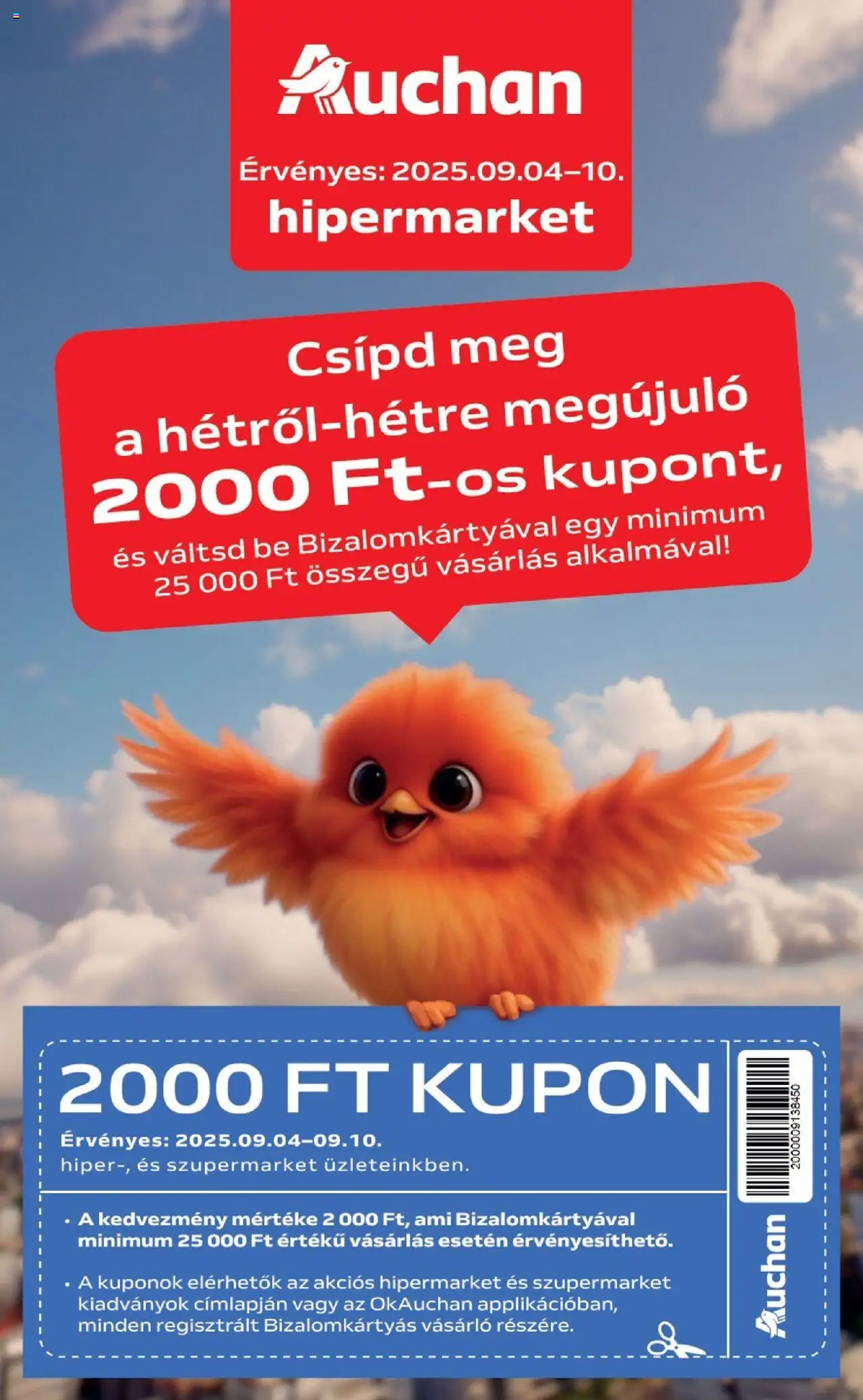 Auchan aktuális szórólap, érvényes 2025.09.04.-től - 1 oldal