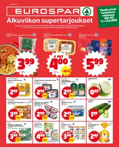 Kaupan Tokmanni EUROSPAR Ylöjärvi Ruokasanomat esikatselu, voimassa 11/08/2025