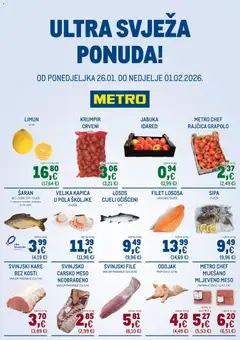 Pregled letka Ultra svježa ponuda trgovine Metro vrijedi od 26.01.2026