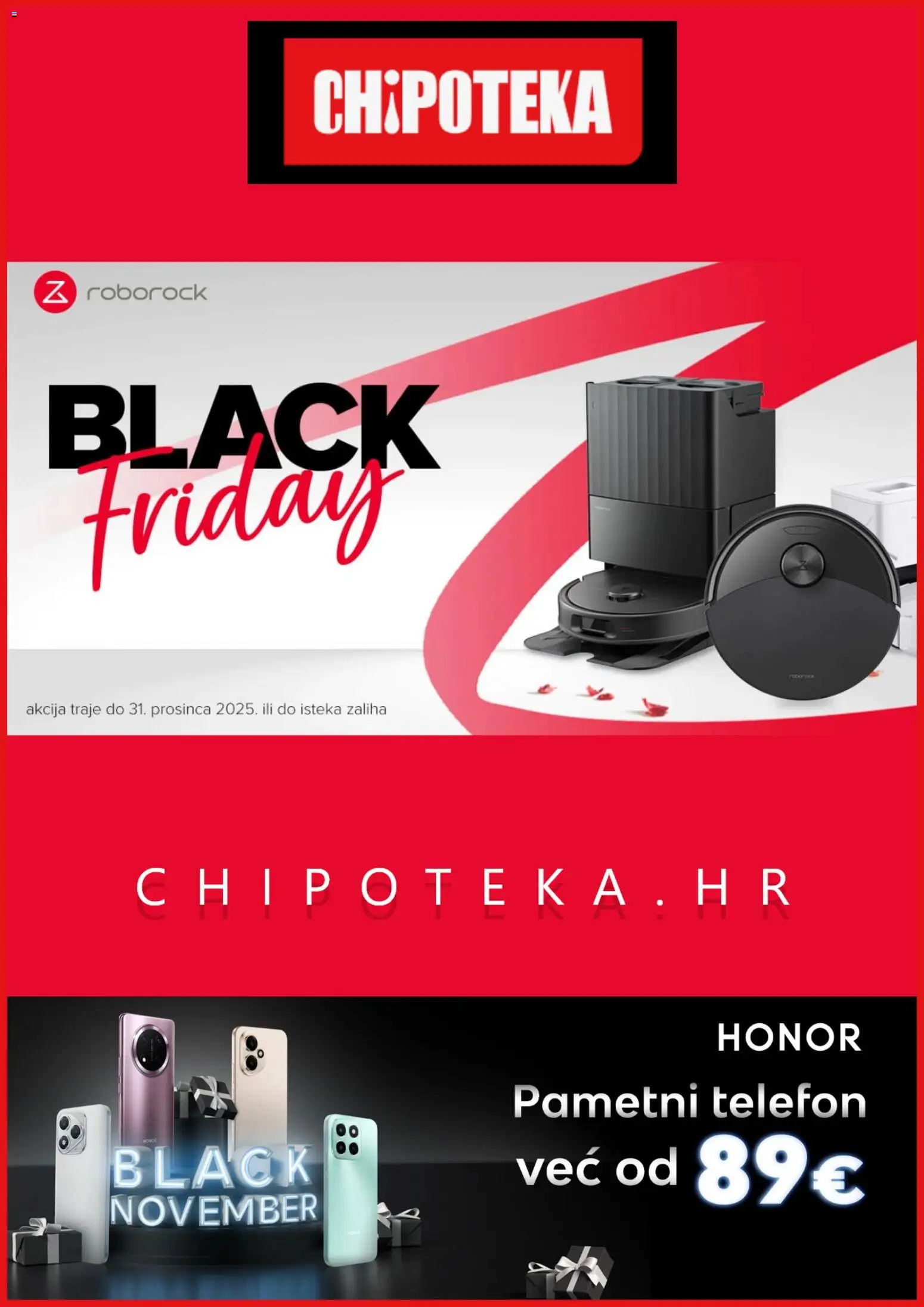 Pregled letka Katalog Black Friday trgovine Chipoteka vrijedi od 10.11.2025