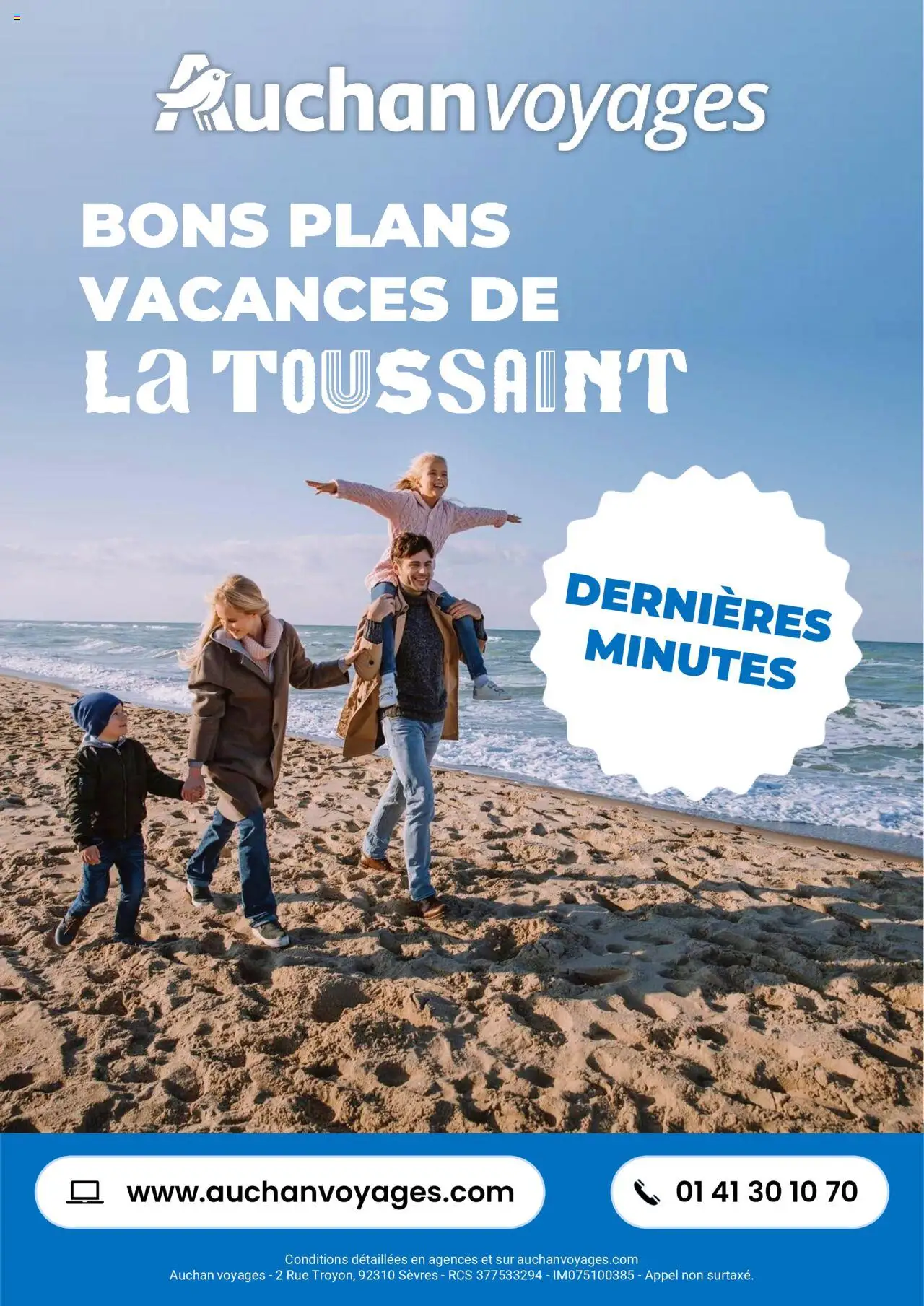 Auchan voyages : bons plans vacances de la Toussaint ! de la boutique Auchan valable du 01/10/2025 - Page numéro 1