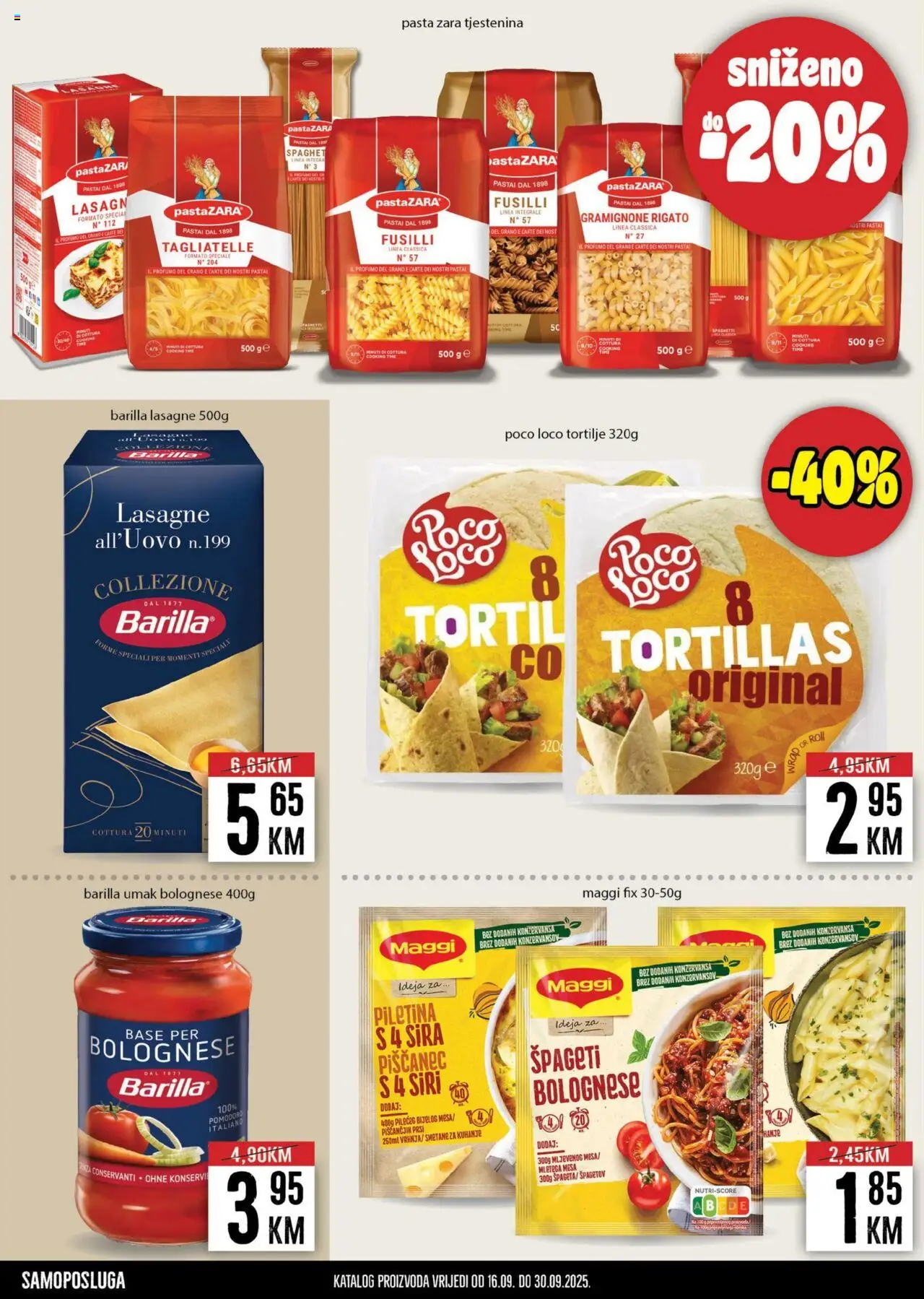 Pregled letka Katalog trgovine Prodex vrijedi od 2025.09.16