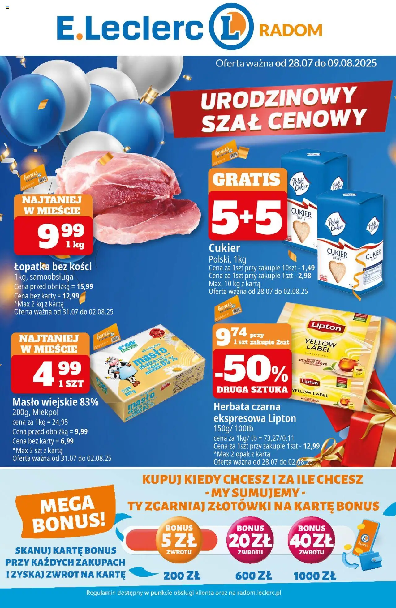 E.Leclerc Radom od 28.07.2025 - Nowa Gazetka - Numer strony 1