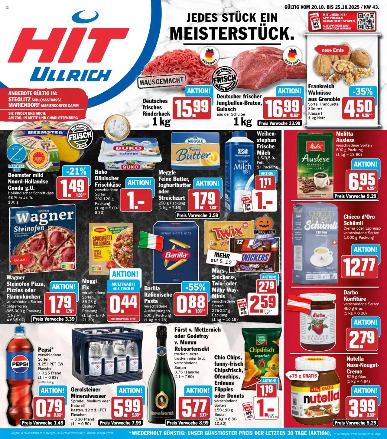 HIT Prospekt ab 20.10.2025 nächste Woche > Berlin