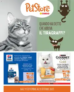 Anteprima dell'opuscolo Volantino PetStore Piemonte dal negozio Conad valido da 11/09/2025