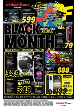 Kaupan Veikon Kone Black Friday esikatselu, voimassa 17/11/2025