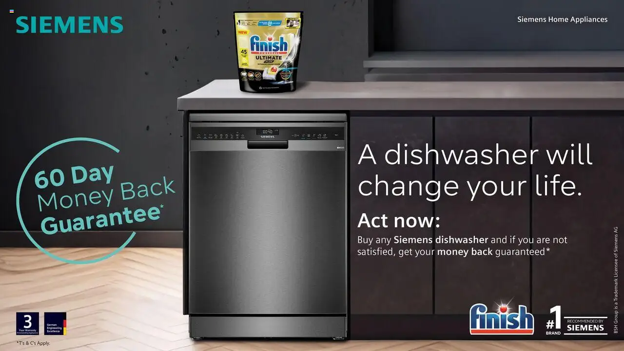 Tafelberg Furnishers Siemens Dishwasher Promotion from 13/08 - 31/08/2025 > Promotions