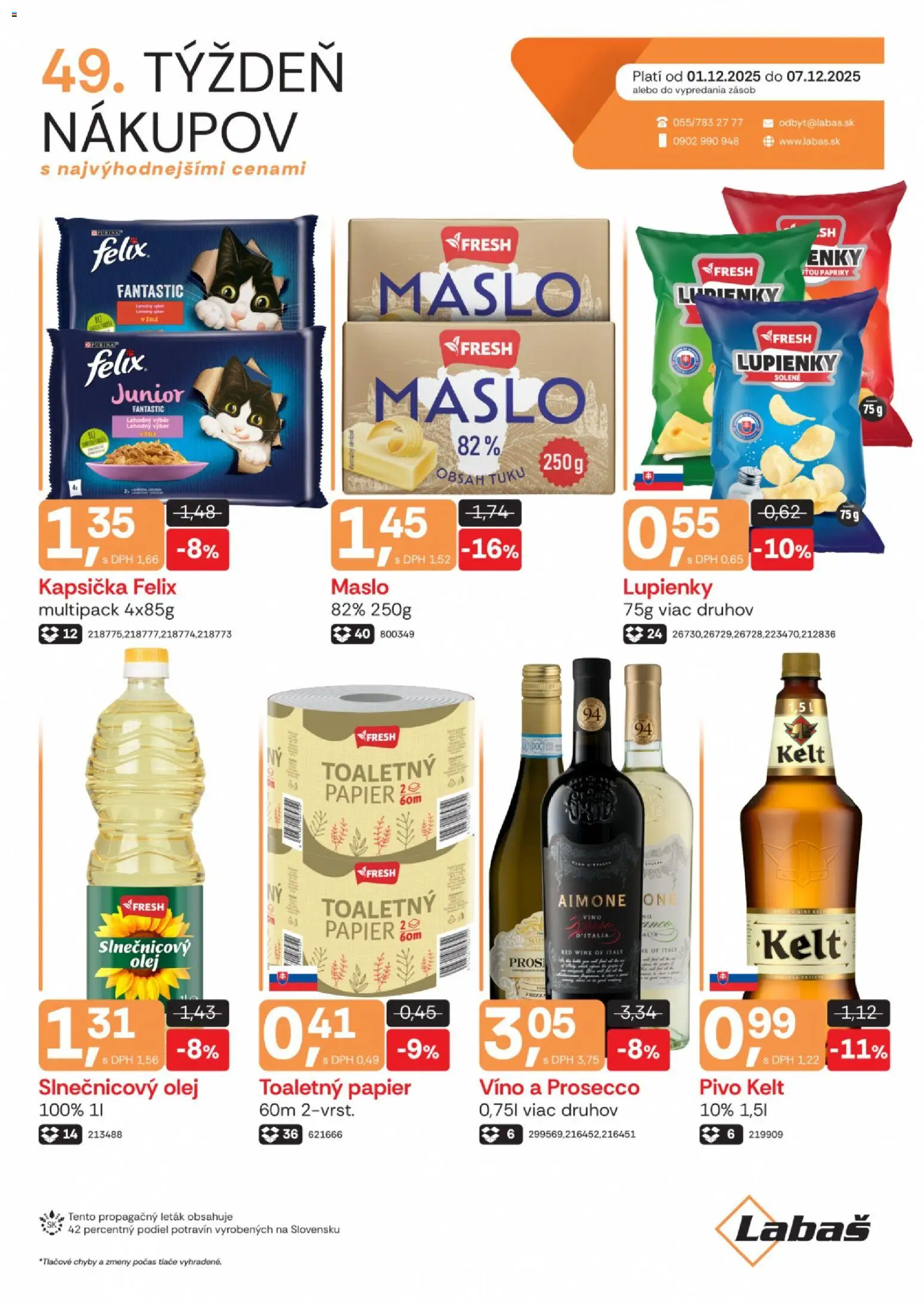 Náhľad Labaš letáku platného od 01.12.2025