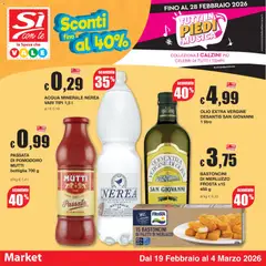 Anteprima dell'opuscolo Volantino Market dal negozio Sì con Te valido da 19/02/2026