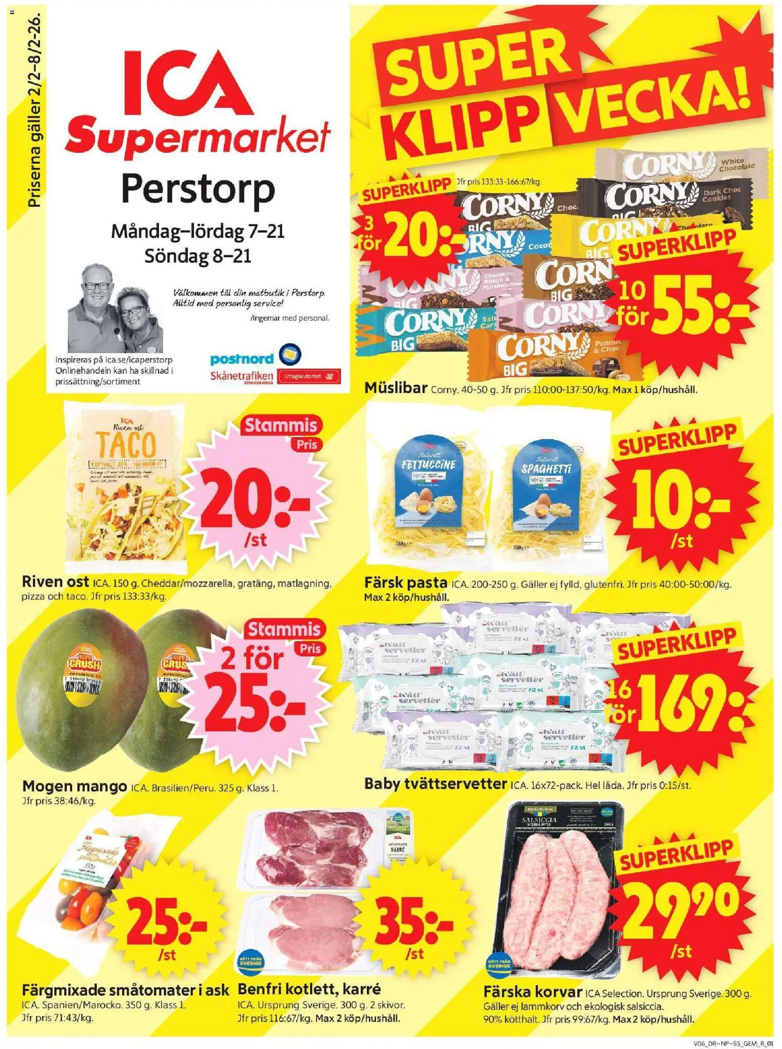 Förhandsgranska reklamblad Perstorp från butik ICA Supermarket gäller från 02/02/2026