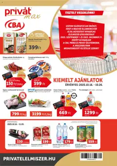 PRIVÁT - Aktuális szórólap MAX megtekintése, amely érvényes 2025.10.16.-től