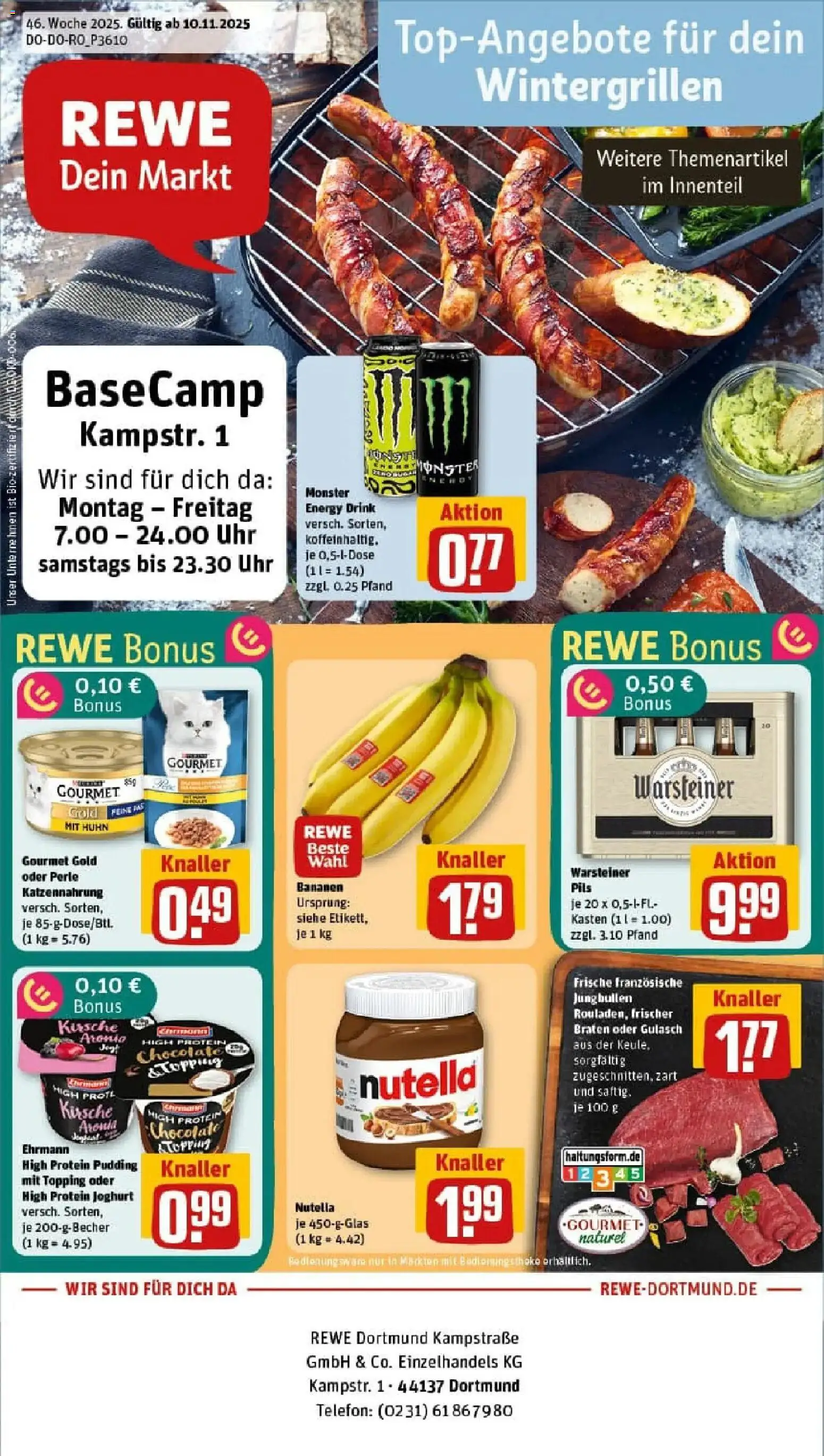 Vorschau von dem Prospekt des Geschäftes Rewe, gültig ab dem 10.11.2025