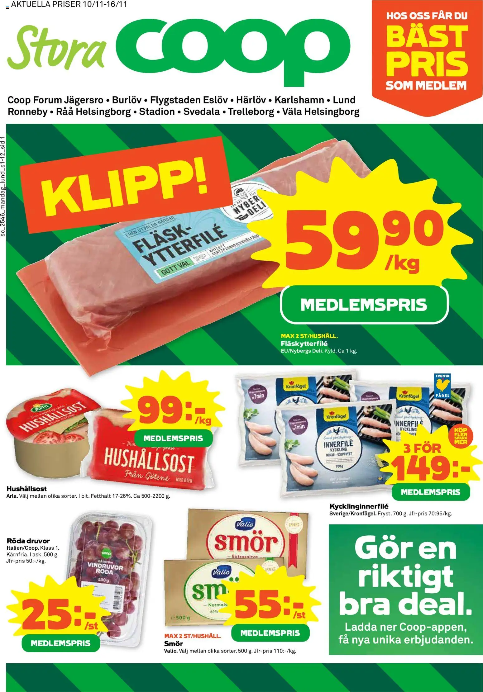 Förhandsgranska reklamblad Helsingborg från butik Stora Coop gäller från 10/11/2025