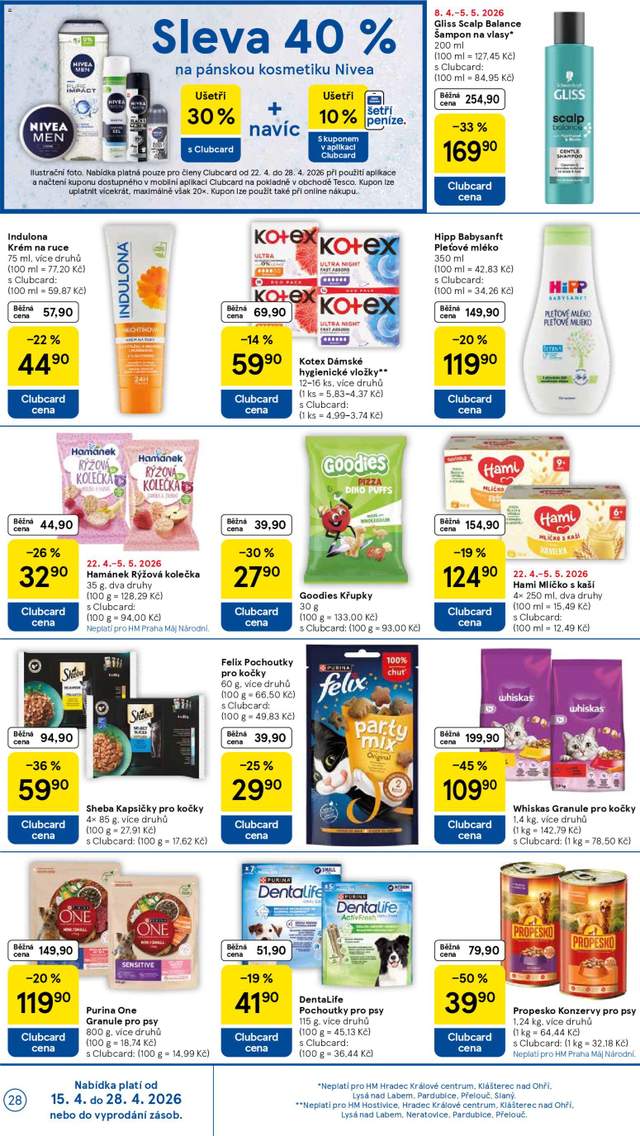 Nový Tesco leták od 22.04.