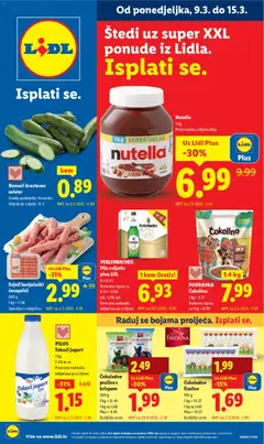 Pregled letka Lidl Katalog trgovine Lidl vrijedi od 09.03.2026