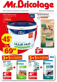 Voorbeeld van Folder / Publicité van winkel Mr Bricolage geldig vanaf 23/09/2025