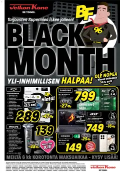 Kaupan Veikon Kone Black Friday esikatselu, voimassa 03/11/2025