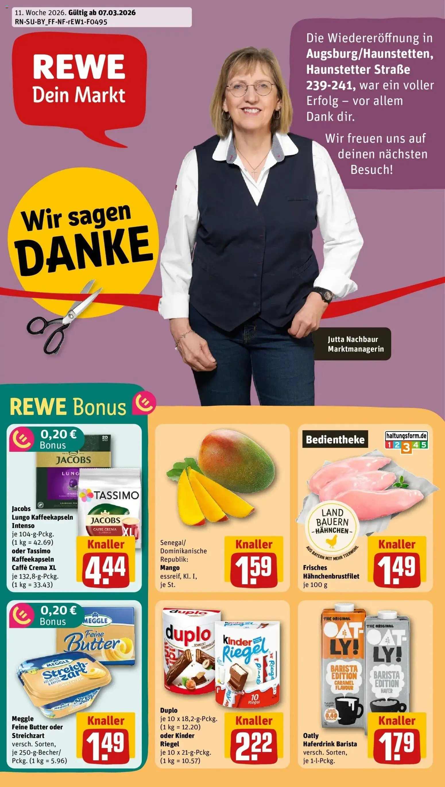 Vorschau von dem Prospekt des Geschäftes Rewe, gültig ab dem 09.03.2026