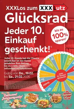 Vorschau der Angebote: XXXLutz Glücksrad gültig ab 19.02.2026