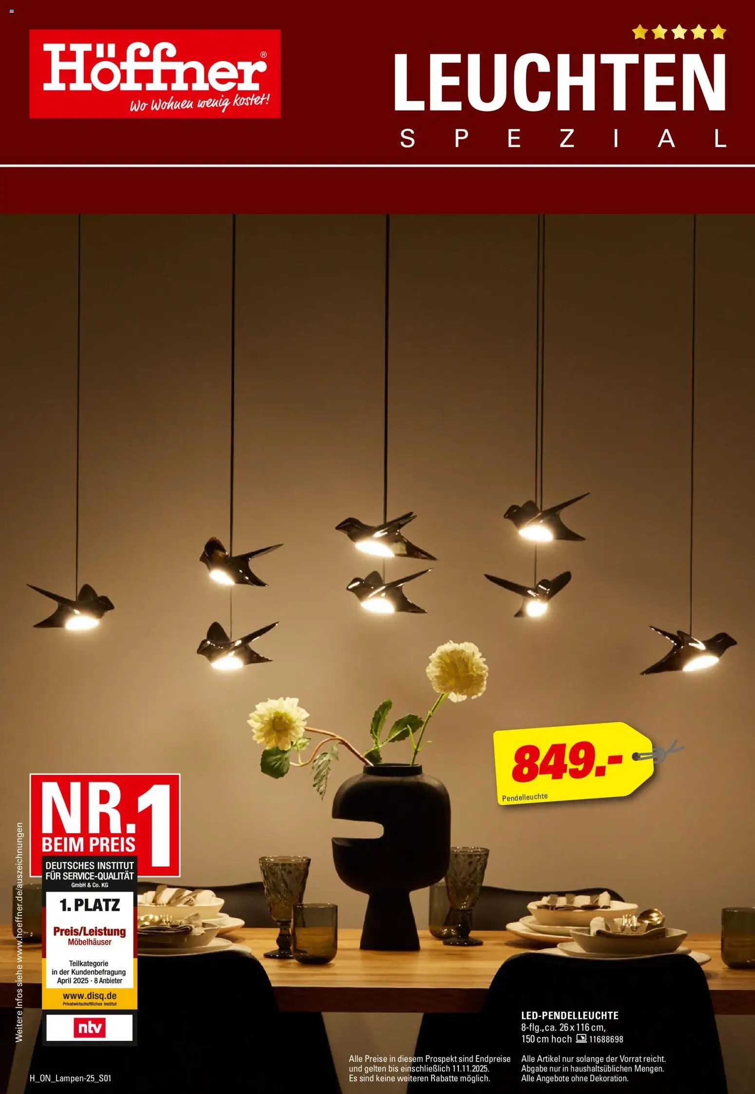 Vorschau von dem Prospekt des Geschäftes Höffner, gültig ab dem 29.10.2025