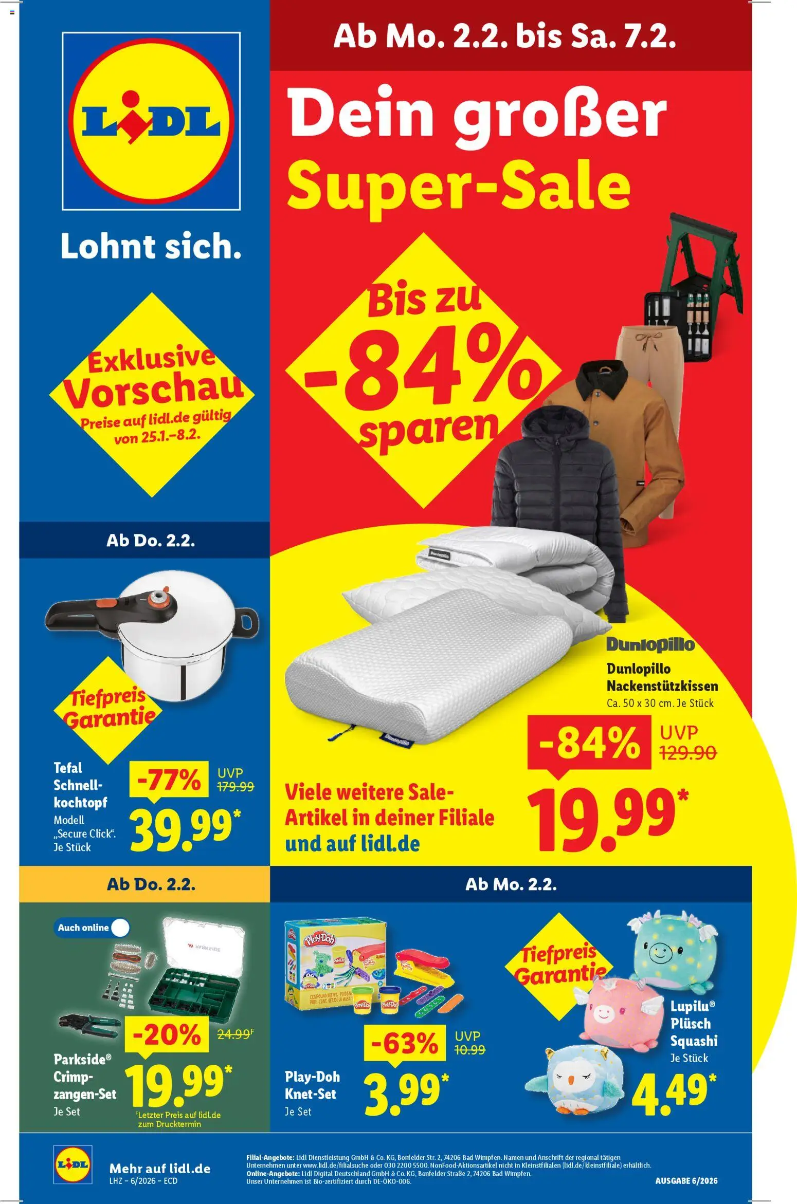 Vorschau von dem Prospekt des Geschäftes Lidl, gültig ab dem 02.02.2026