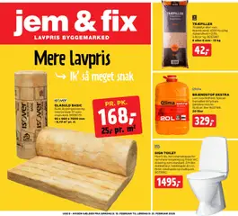 Eksempel på tilbudsavis Tilbudsavis fra butik Jem & fix gyldig fra 15/02/2026