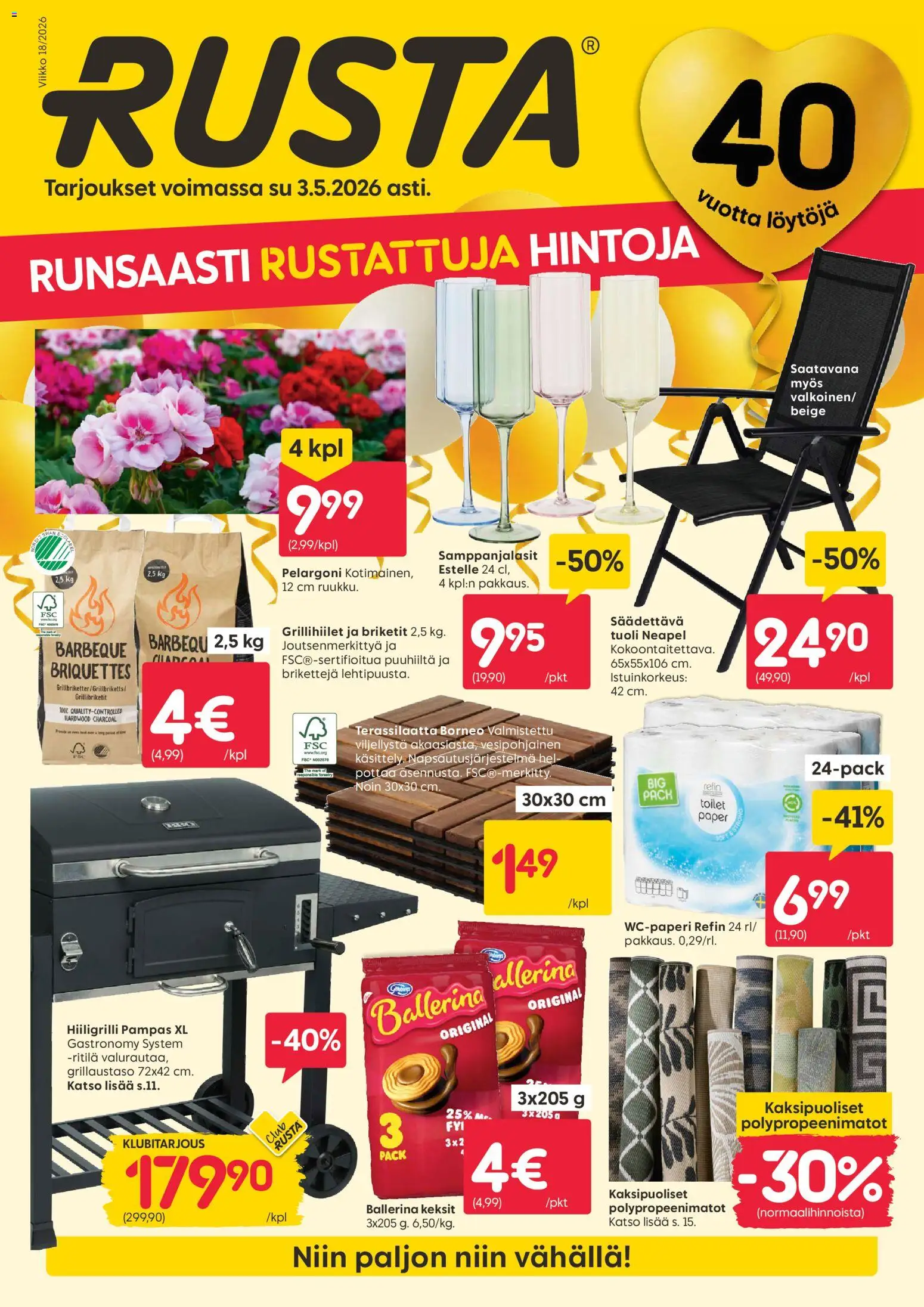 Kaupan Rusta Rusta tarjoukset esikatselu, voimassa 27/04/2026