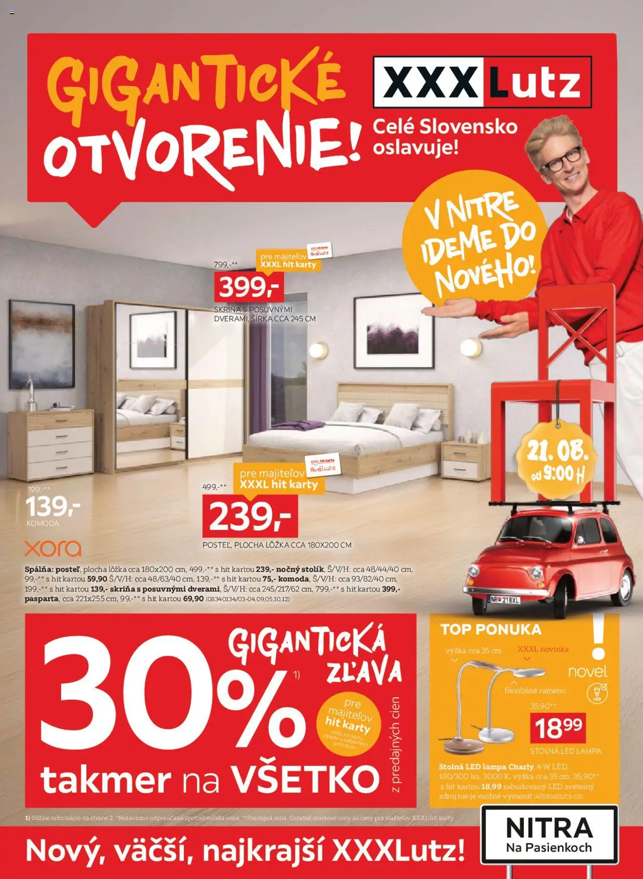 XXXLutz Zľava 30 % takmer na všetko (18.08. - 31.08.2025) - Akčná ponuka