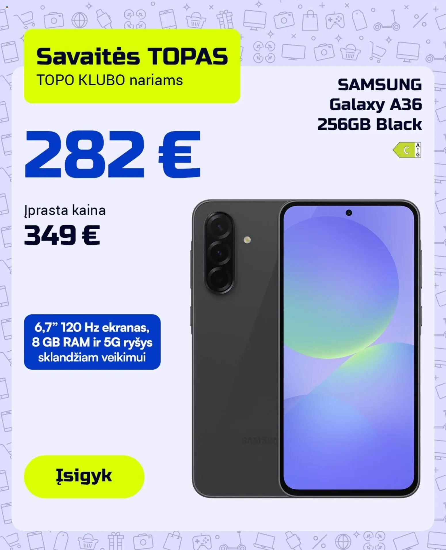 TOPOcentras parduotuvės leidinio TOPOcentras leidinys galiojančio nuo 2026.03.17 peržiūra