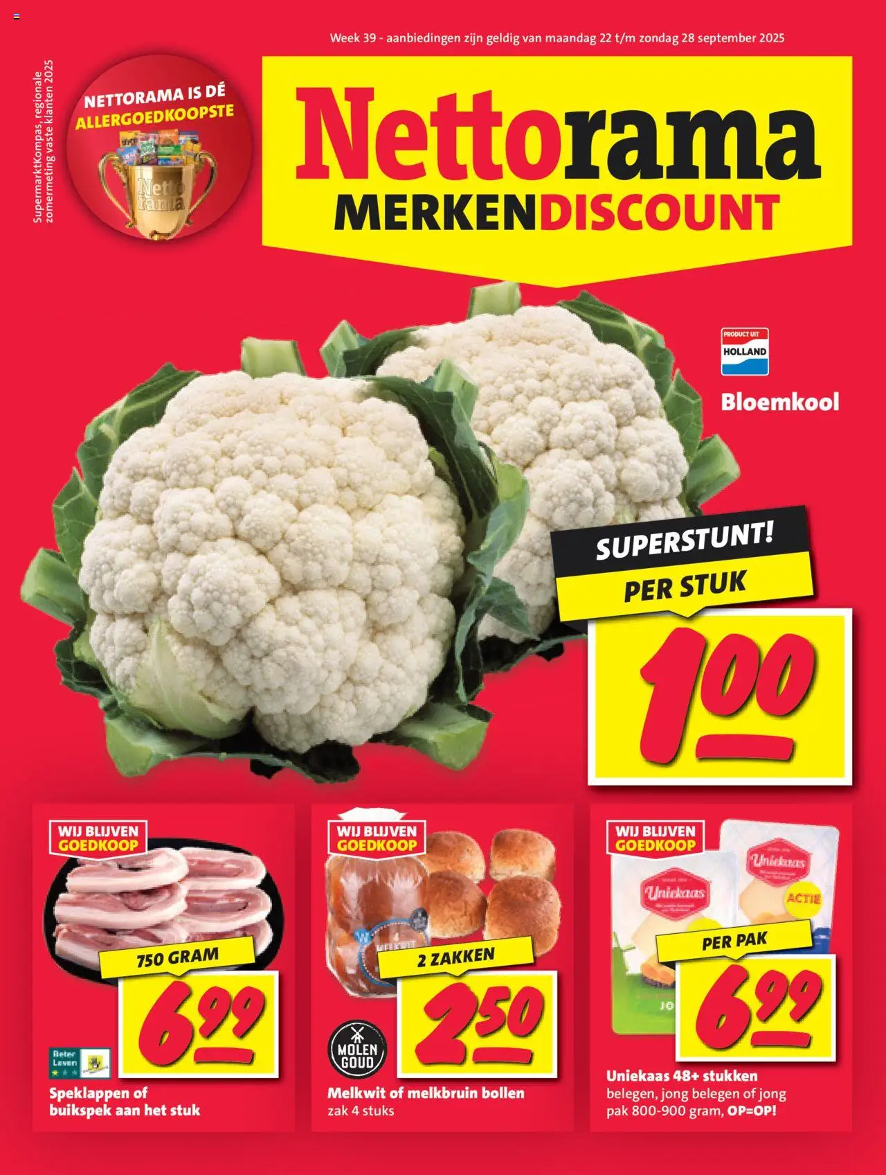 Nettorama shop Folder geldig vanaf 22-09-2025 - Paginanummer 1