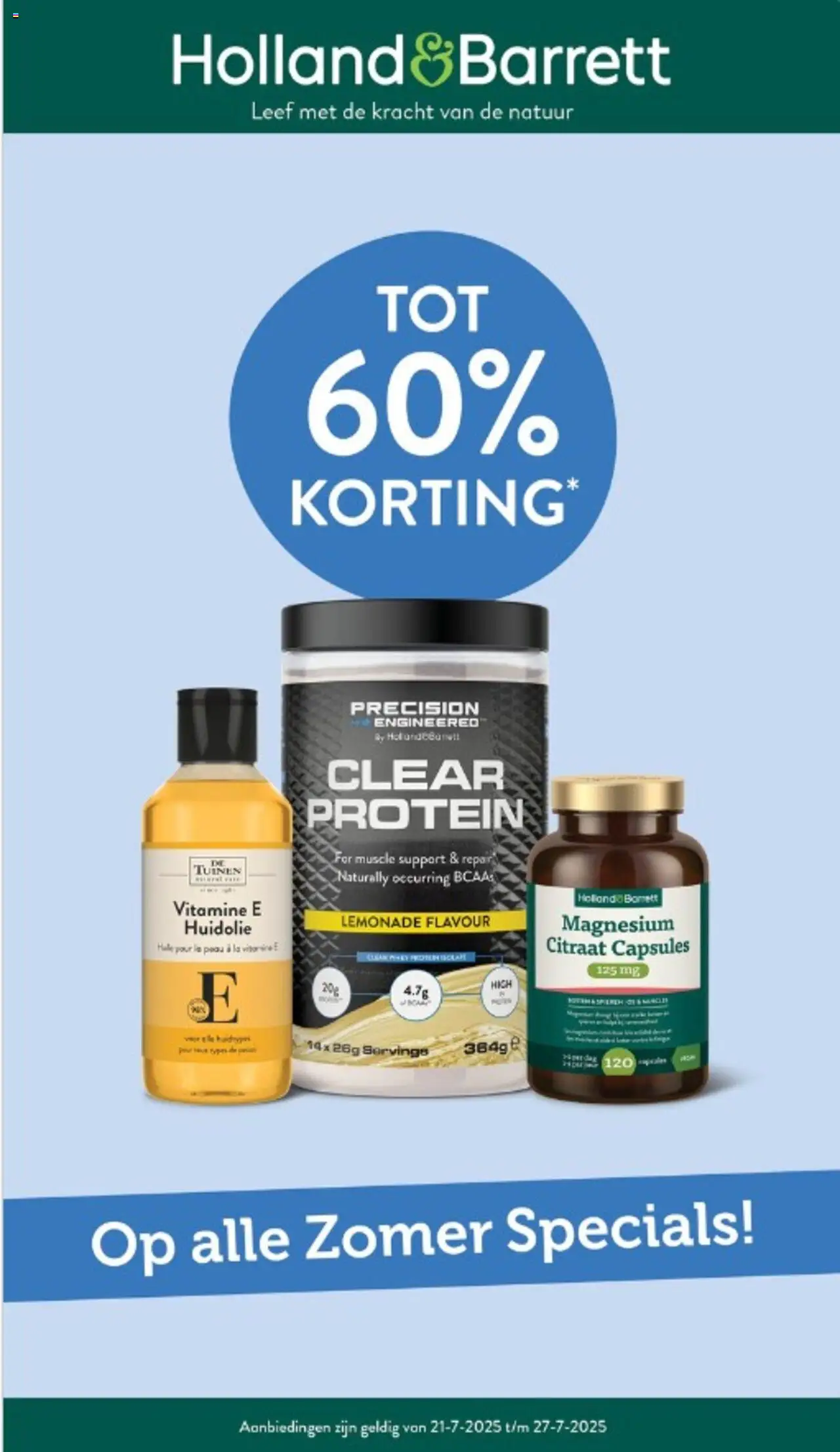 Holland & Barrett shop Folder geldig vanaf 21-07-2025 - Paginanummer 1