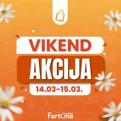 Pregled letka Fortuna Market vikend akcija trgovine Fortuna Market vrijedi od 14.03.2026