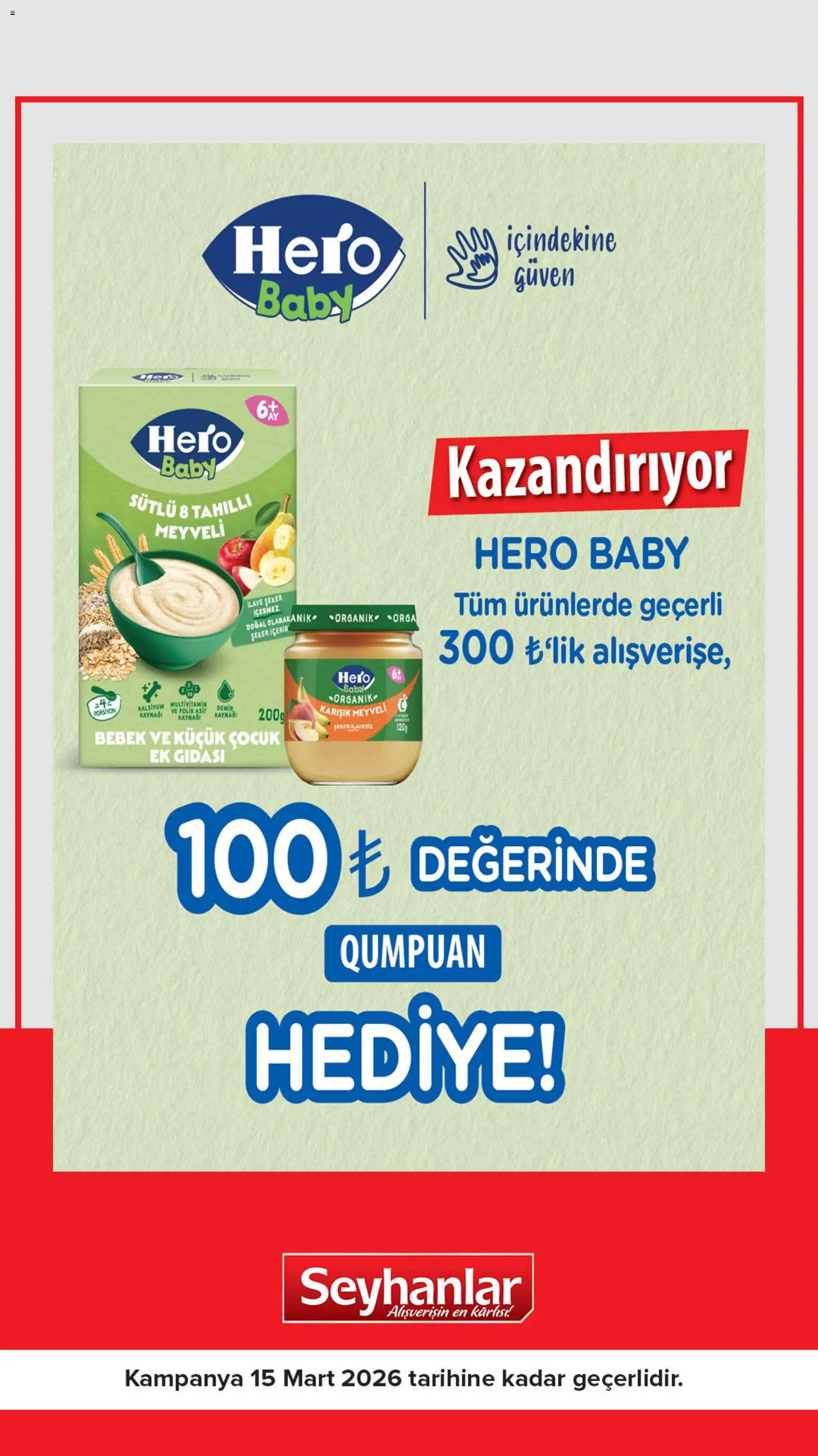 Seyhanlar Market İndirim Hero Baby 05.01.2026 - Broşürünün önizlemesi - Şeker
